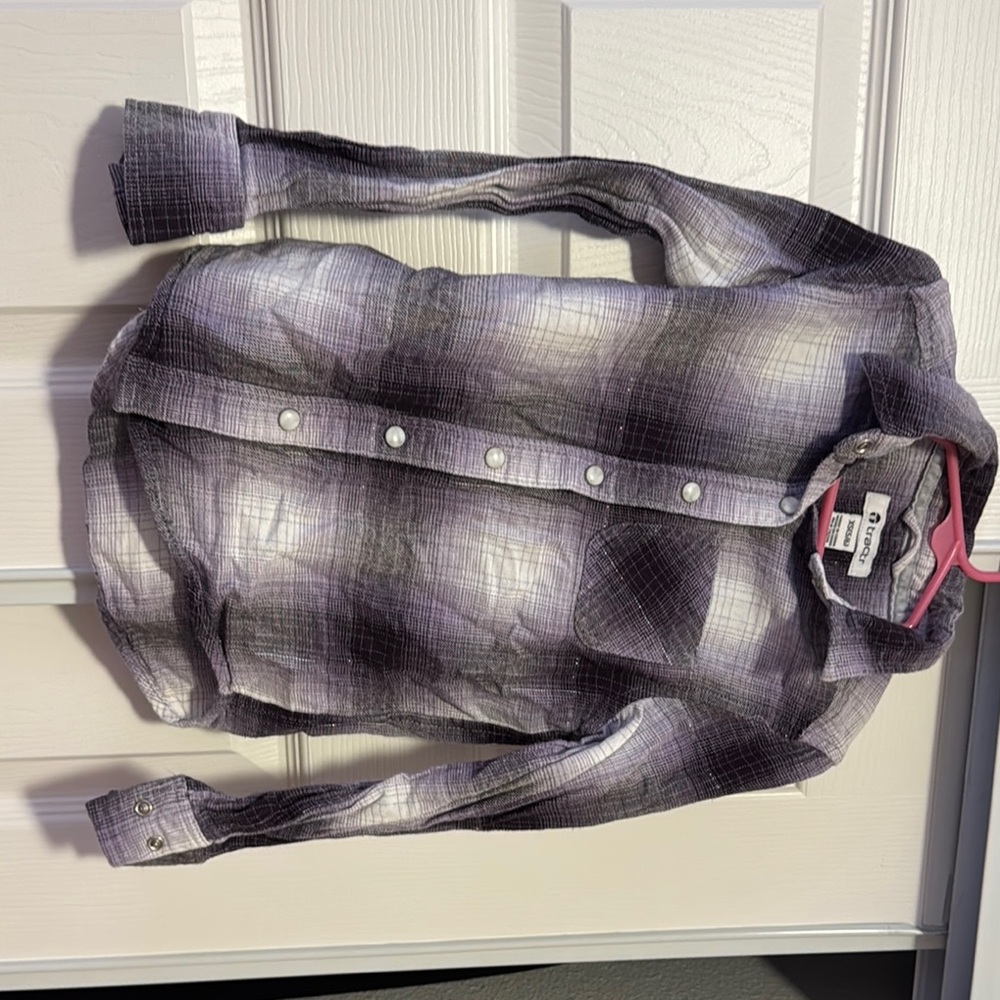 Calvin Klein Men's Purple Plaid Shirt